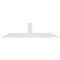 Ekena Millwork Portland Architectural Grade PVC Gable Bracket, 84"W x 21"H x 4"D x 6"F, 6/12 Pitch GBP084X21X0406POR00 - alternate 2